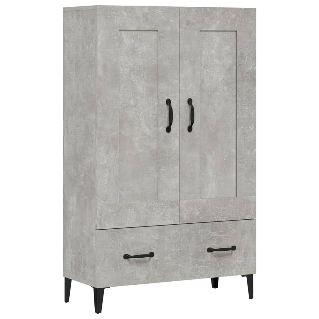 vidaXL Ντουλάπι Γκρι Σκυροδέματος 70x31x115 εκ. από Επεξεργασμένο Ξύλο