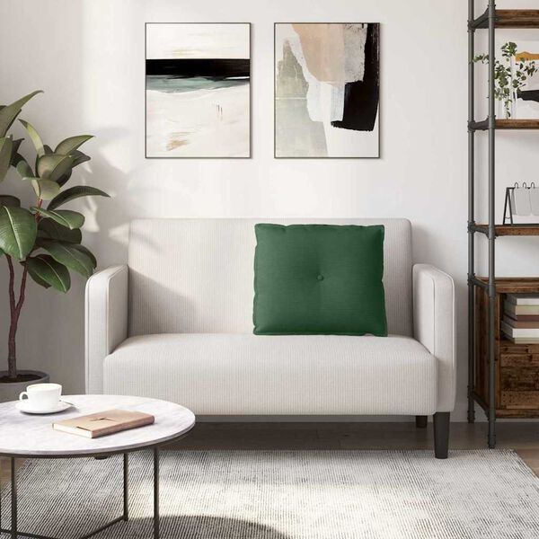 vidaXL Μαξιλάρι Πλάτης Τζαγκουάρ Πράσινο 60 x 50 cm