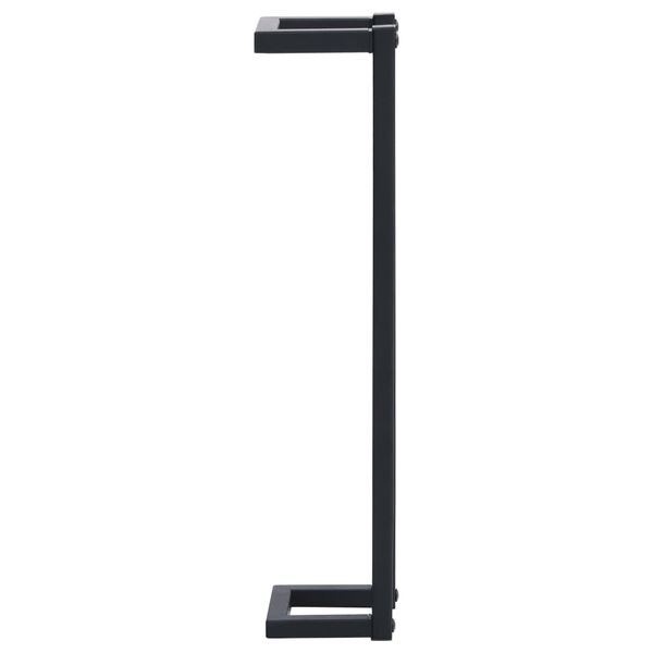 vidaXL Βάση για Πετσέτες Επιτοίχια Μαύρη 12,5x12,5x60 εκ. Σιδερένια