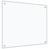 vidaXL Πλάτες Κουζίνας 2 τεμ. Διαφανής 70 x 60 εκ. από Ψημένο Γυαλί