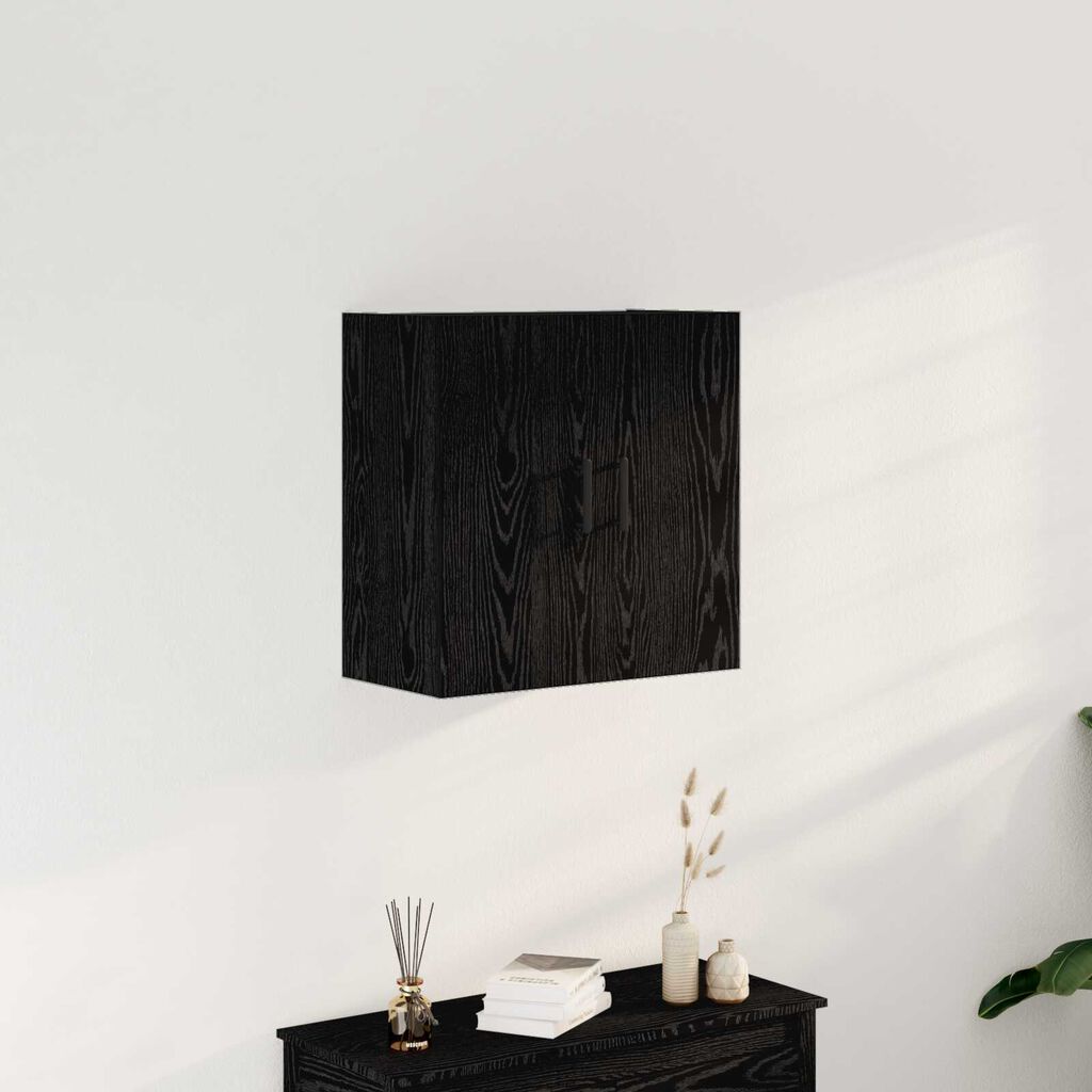 vidaXL Ντουλάπι Τοίχου Μαύρη Δρυς 60x31x60 εκ Επεξεργασμένο Ξύλο