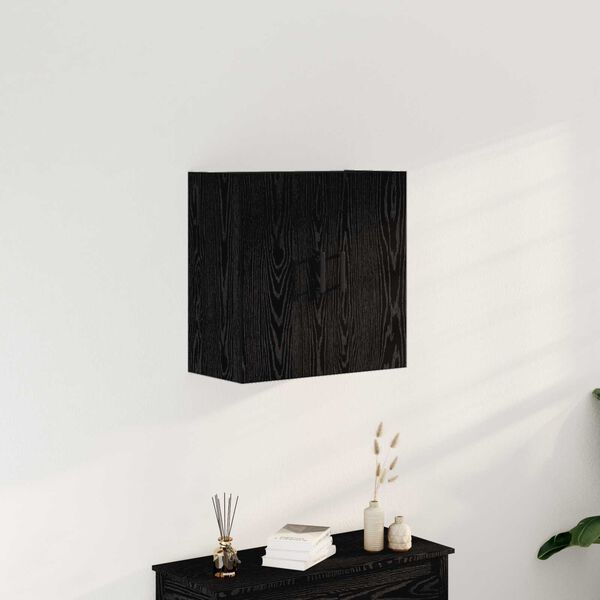 vidaXL Ντουλάπι Τοίχου Μαύρη Δρυς 60x31x60 εκ Επεξεργασμένο Ξύλο