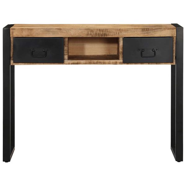 vidaXL Τραπέζι κονσόλας 100x35x75 cm Στερεό ακατέργαστο ξύλο Mango