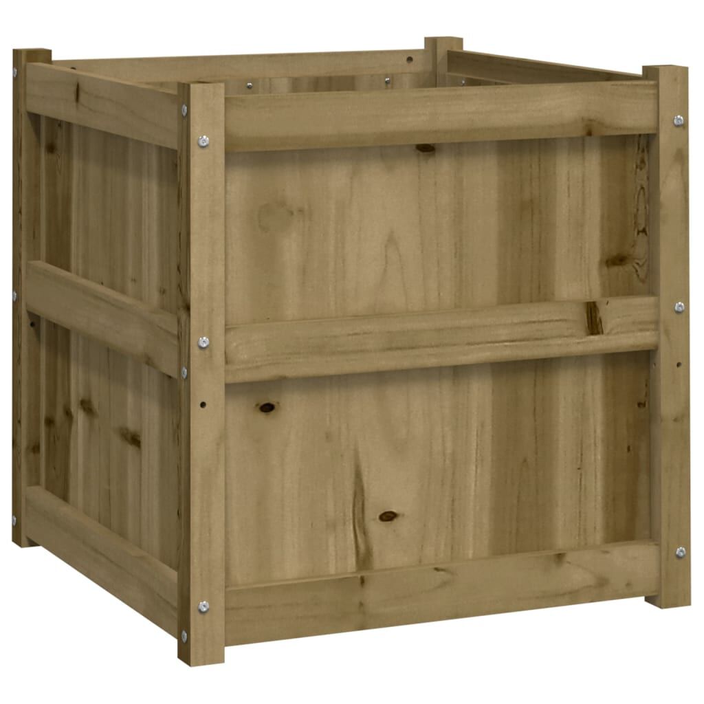 vidaXL Ζαρντινιέρα 60 x 60 x 60 εκ. από Εμποτισμένο Ξύλο Πεύκου