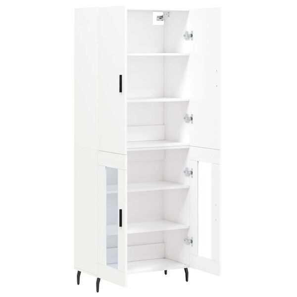 vidaXL Ντουλάπι Λευκό 69,5x34x180 εκ. από Επεξεργασμένο Ξύλο