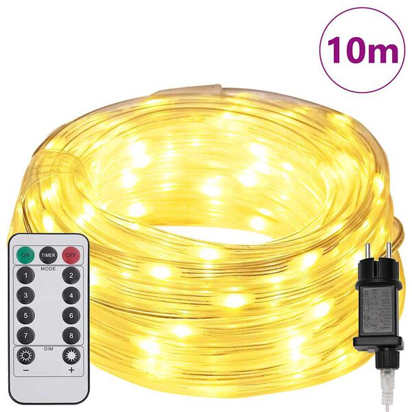 vidaXL Φωτιστικό Συρματόσχοινο με 240 LED Θερμό λευκό 10 m PVC