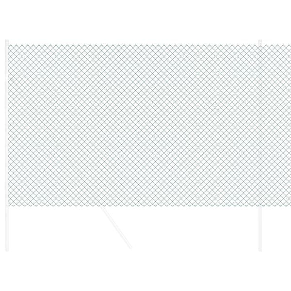vidaXL Φράχτης Πράσινο 10 x 1.5 m Γαλβανισμένο Ατσάλι