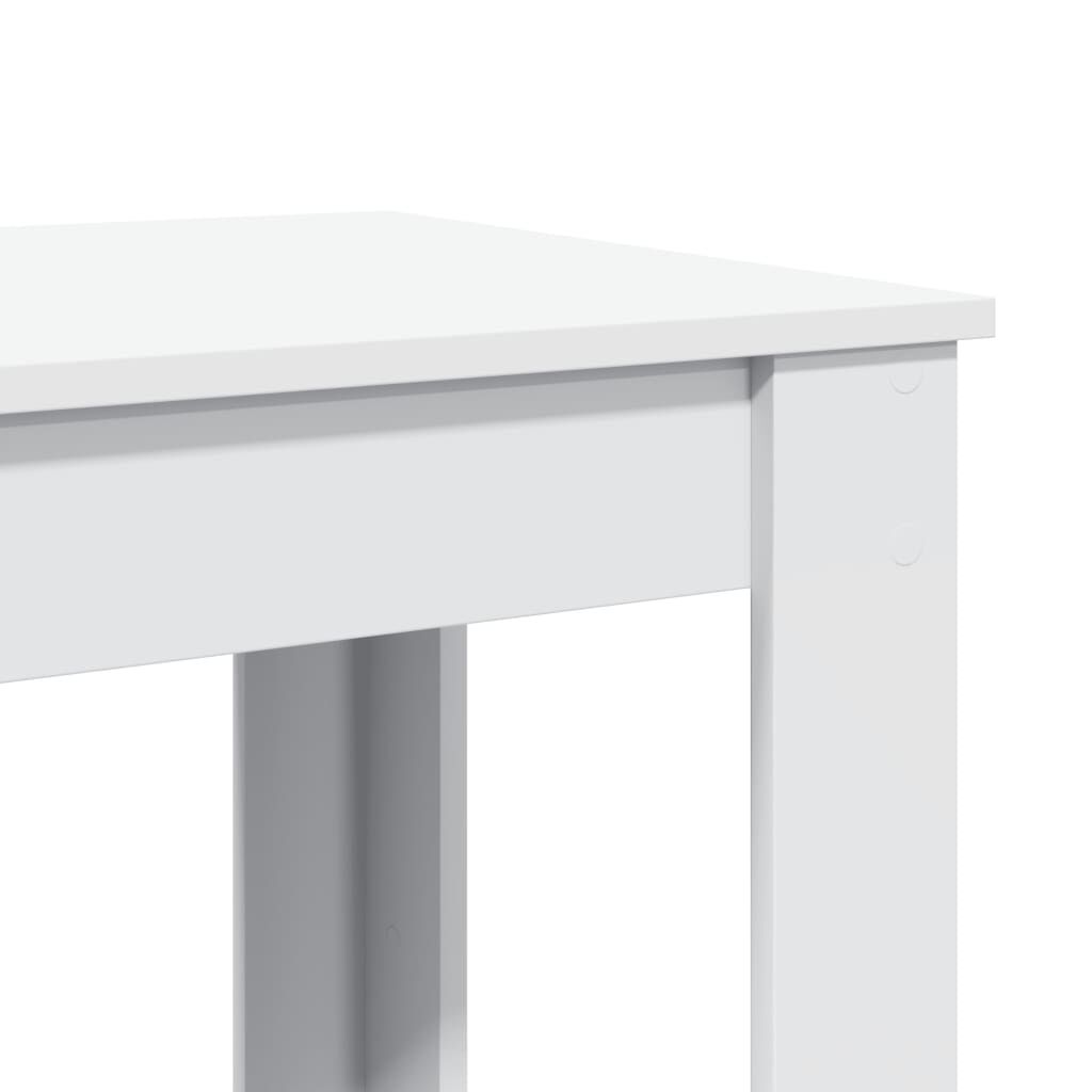 vidaXL Τραπέζι Μπαρ Λευκό 51x50x103,5 εκ. Επεξ. Ξύλο