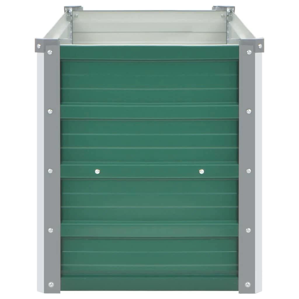 vidaXL Ζαρντινιέρα Υπερυψωμένη Πράσινη 160x40x45 εκ. Γαλβαν. Χάλυβας