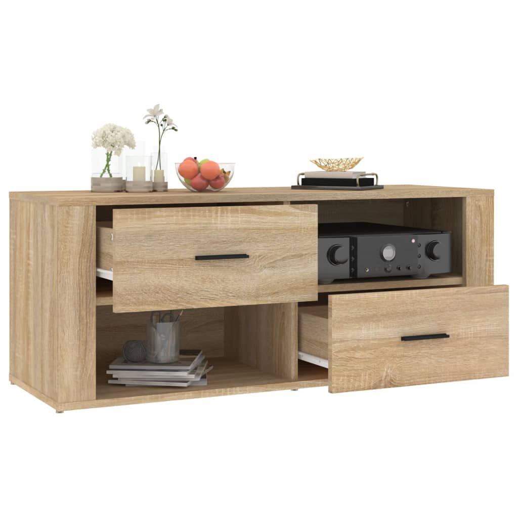 vidaXL Έπιπλο Τηλεόρασης Sonoma Δρυς 100x35x40 εκ. Επεξ. Ξύλο