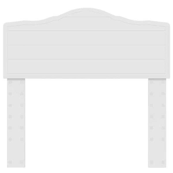 vidaXL Κεφαλάρι με κεφαλάρι Λευκό 75 cm Επεξεργασμένο ξύλο