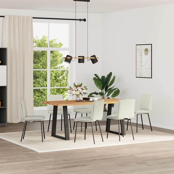 vidaXL &Kappa;&alpha;&rho;έ&kappa;&lambda;&epsilon;&sigmaf; &Tau;&rho;&alpha;&pi;&epsilon;&zeta;&alpha;&rho;ί&alpha;&sigmaf; 6 &tau;&epsilon;&mu;. &Kappa;&rho;&epsilon;&mu; &Beta;&epsilon;&lambda;&omicron;ύ&delta;&iota;&nu;&epsilon;&sigmaf;