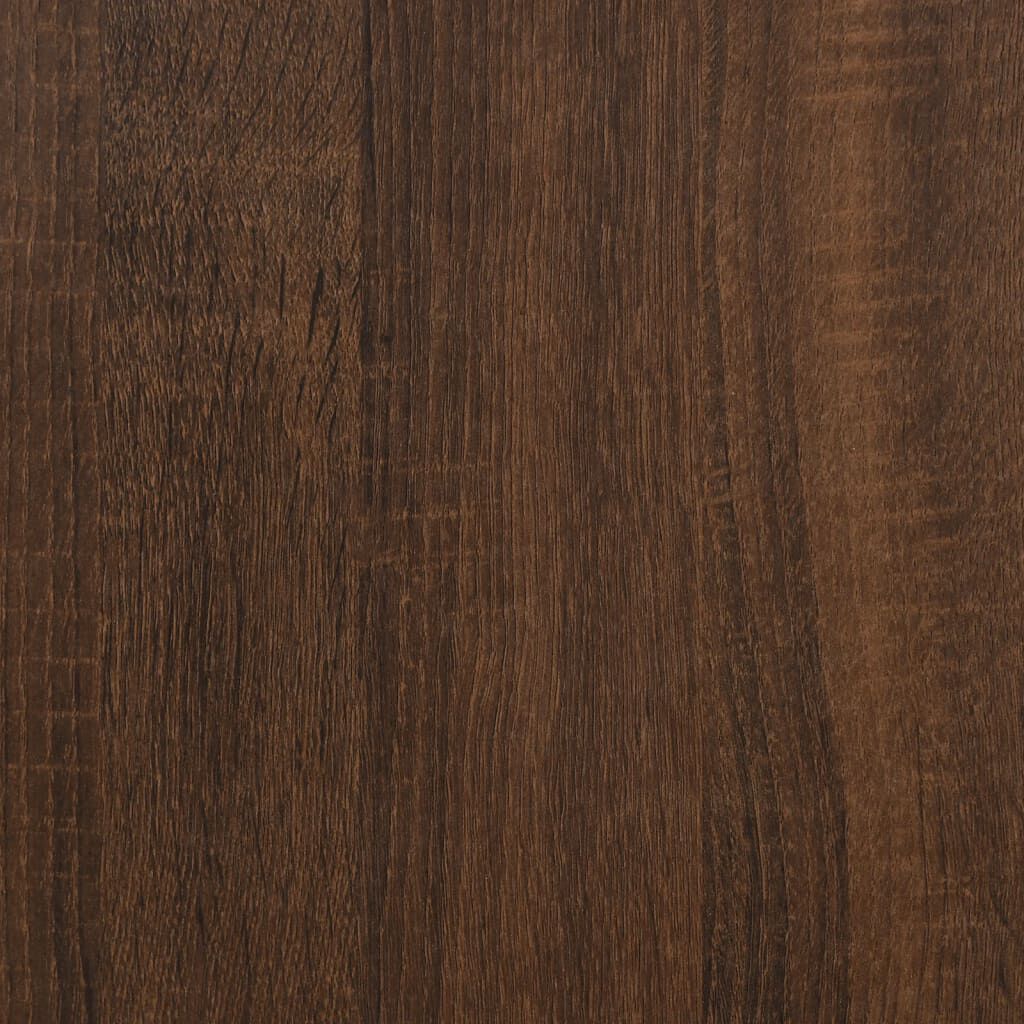 vidaXL Παπουτσοθήκη Καφέ Δρυς 80x35,5x180 εκ. από Επεξεργασμένο Ξύλο