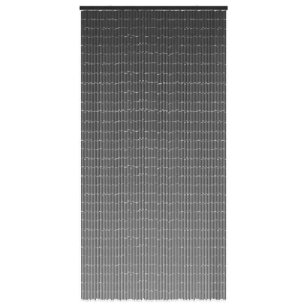 vidaXL Έντομο κουρτίνα πόρτας Σκούρο γκρι 100x200 cm Μπαμπού