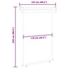 vidaXL Σκίαστρο Βεράντας Πλαϊνό Κόκκινο 125 x 250 εκ.