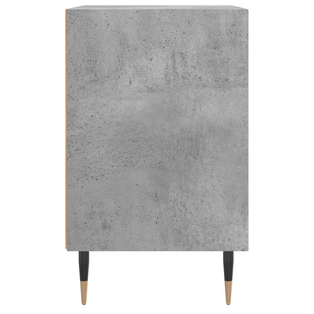 vidaXL Κομοδίνα 2 τεμ. Γκρι Σκυρ. 40x30x50 εκ. από Επεξεργασμένο Ξύλο