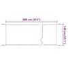 vidaXL Τέντα Κάθετη Taupe 140 x 800 εκ. από Ύφασμα Oxford