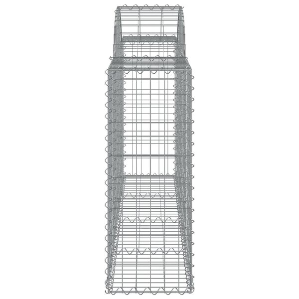 vidaXL Συρματοκιβώτια Τοξωτά 12 τεμ. 200x30x80/100 εκ. Γαλβαν. Ατσάλι