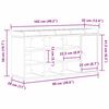 vidaXL Πάγκος για παπούτσια Μαύρο 100 x 30 x 48 εκ Επεξεργασμένο ξύλο