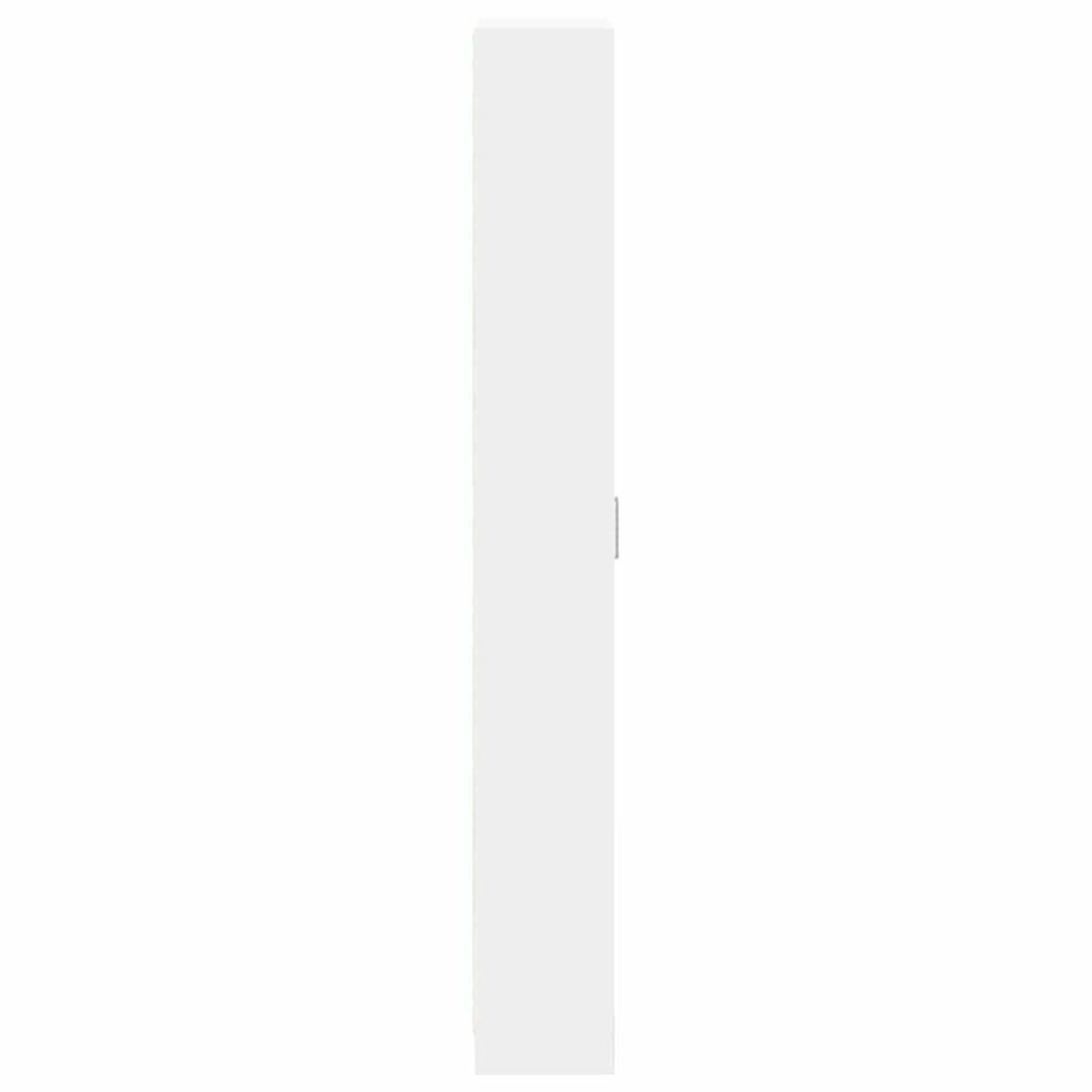 vidaXL Ντουλάπι με ράφι Λευκό 55 x 25 x 189 εκ. Επεξεργασμένο ξύλο