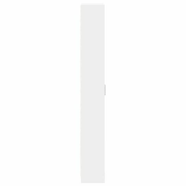 vidaXL Ντουλάπι με ράφι Λευκό 55 x 25 x 189 εκ. Επεξεργασμένο ξύλο