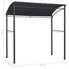 vidaXL Κιόσκι Ψησταριάς Ανθρακί 215 x 150 x 220 εκ. Ατσάλινο