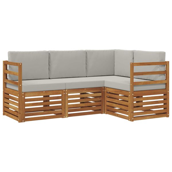 vidaXL &Sigma;&epsilon;&tau; &Kappa;&alpha;&nu;&alpha;&pi;έ 4 pcs &Phi;&upsilon;&sigma;&iota;&kappa;ό &kappa;&alpha;&iota; &Alpha;&nu;&omicron;&iota;&chi;&tau;ό &Gamma;&kappa;&rho;&iota; &Sigma;&tau;&epsilon;&rho;&epsilon;ό &Xi;ύ&lambda;&omicron; &Alpha;&kappa;&alpha;&kappa;ί&alpha;&sigmaf;