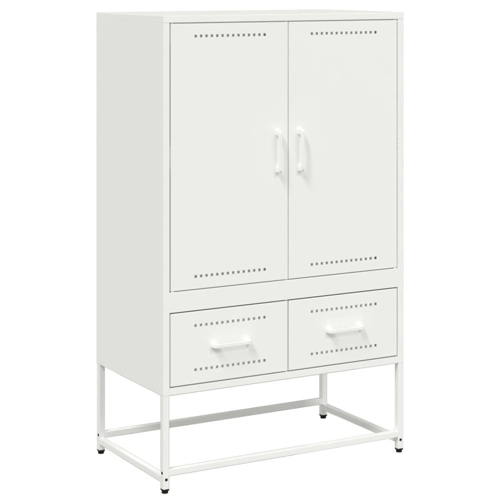 vidaXL Ντουλάπι Λευκό 68x39x111,5 εκ. από Χάλυβα
