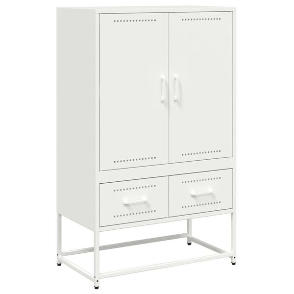vidaXL Ντουλάπι Λευκό 68x39x111,5 εκ. από Χάλυβα