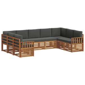 vidaXL &Sigma;&epsilon;&tau; &Kappa;&alpha;&nu;&alpha;&pi;έ 9 pcs &Phi;&upsilon;&sigma;&iota;&kappa;ό &kappa;&alpha;&iota; &Alpha;&nu;&theta;&rho;&alpha;&kappa;ί &Sigma;&tau;&epsilon;&rho;&epsilon;ό &Xi;ύ&lambda;&omicron; &Alpha;&kappa;&alpha;&kappa;ί&alpha;&sigmaf;