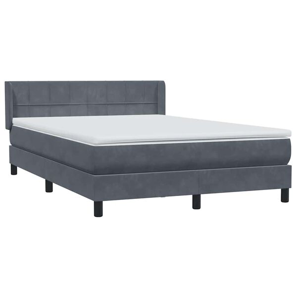 vidaXL &Kappa;&rho;&epsilon;&beta;ά&tau;&iota; Boxspring &mu;&epsilon; &Sigma;&tau;&rho;ώ&mu;&alpha; &Sigma;&kappa;&omicron;ύ&rho;&omicron; &Gamma;&kappa;&rho;&iota; 140x210 &epsilon;&kappa;. &Beta;&epsilon;&lambda;&omicron;ύ&delta;&iota;&nu;&omicron;