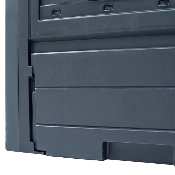 vidaXL Κομποστοποιητές Κήπου 3 τεμ. Γκρι 60 x 60 x 73 εκ. 780 Λίτρα