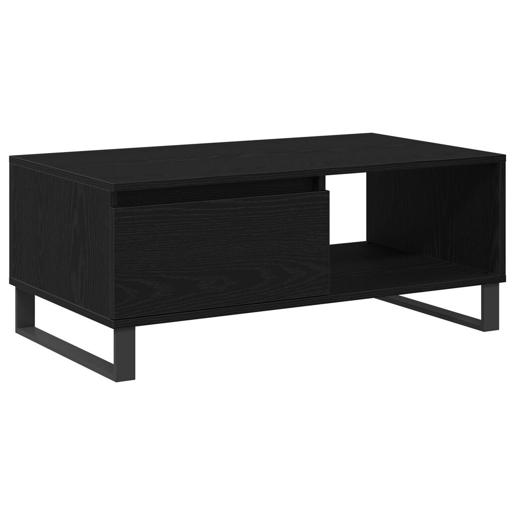 vidaXL Τραπέζι Καφέ Μαύρο Δρυς 90x50x36,5 εκ Επεξεργασμένο ξύλο