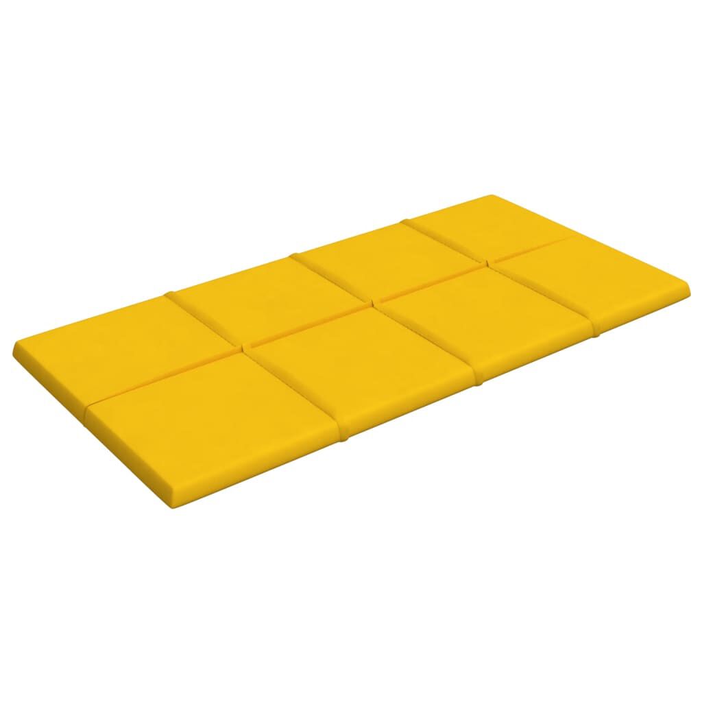 vidaXL Πάνελ Τοίχου 12 τεμ. Κίτρινος 60x30 εκ 2,16 μ² Βελούδο