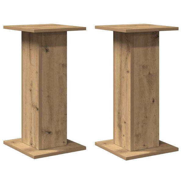 vidaXL Βάσεις Ηχείων 2 τεμ. Αρτισιανή Δρυς 30x30x60 εκ. Επεξ. Ξύλο