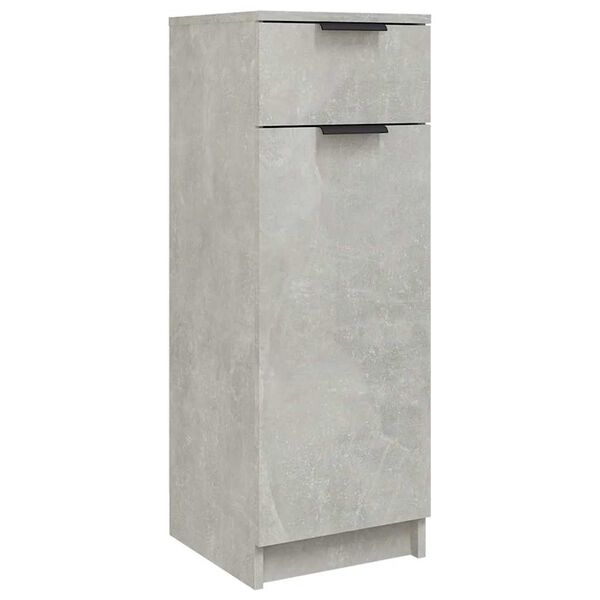 vidaXL Ντουλάπι Μπάνιου Γκρι Σκυροδέματος 32x34x90 εκ. Επεξεργ. Ξύλο