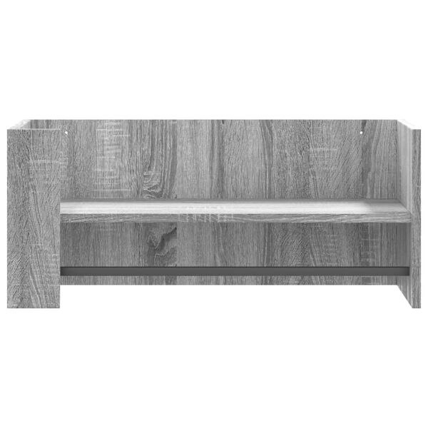 vidaXL Ραφιέρα Τοίχου Γκρι Sonoma 70,5x35x30,5 εκ. Επεξεργασμένο Ξύλο