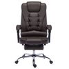 vidaXL Πολυθρόνα Γραφείου Καφέ από Συνθετικό Δέρμα