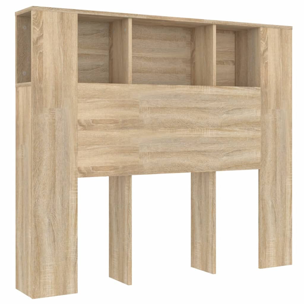 vidaXL Κεφαλάρι Με Αποθηκευτικό Χώρο Sonoma Δρυς 120x18,5x102,5 εκ.