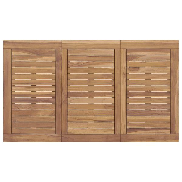 vidaXL Τραπεζαρία Κήπου 120 x 70 x 77 εκ. από Μασίφ Ξύλο Teak
