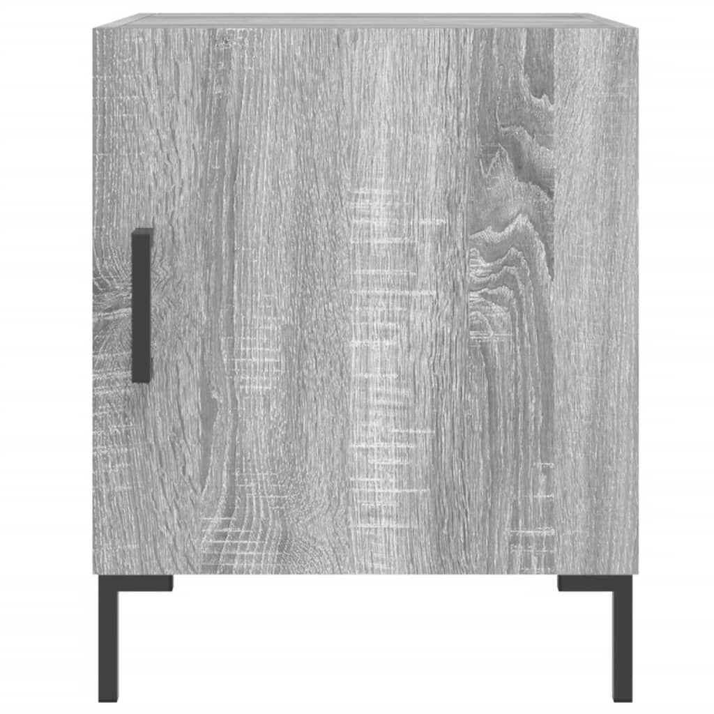 vidaXL Κομοδίνα 2 τεμ. Γκρι Sonoma 40 x 40 x 50 εκ. από Επεξεργ. Ξύλο