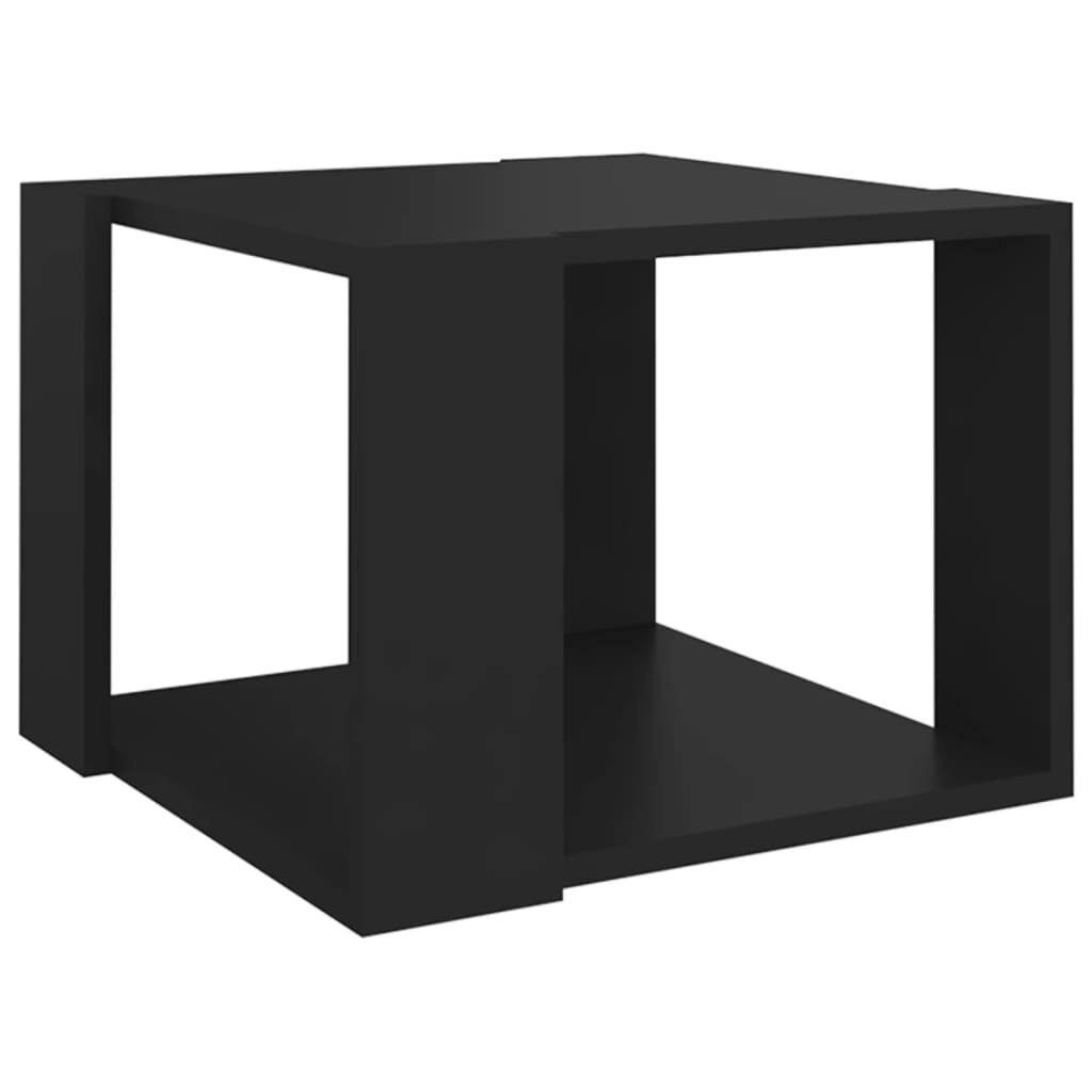 vidaXL Τραπεζάκι Σαλονιού Μαύρο 40x40x30 εκ. από Επεξεργασμένο Ξύλο