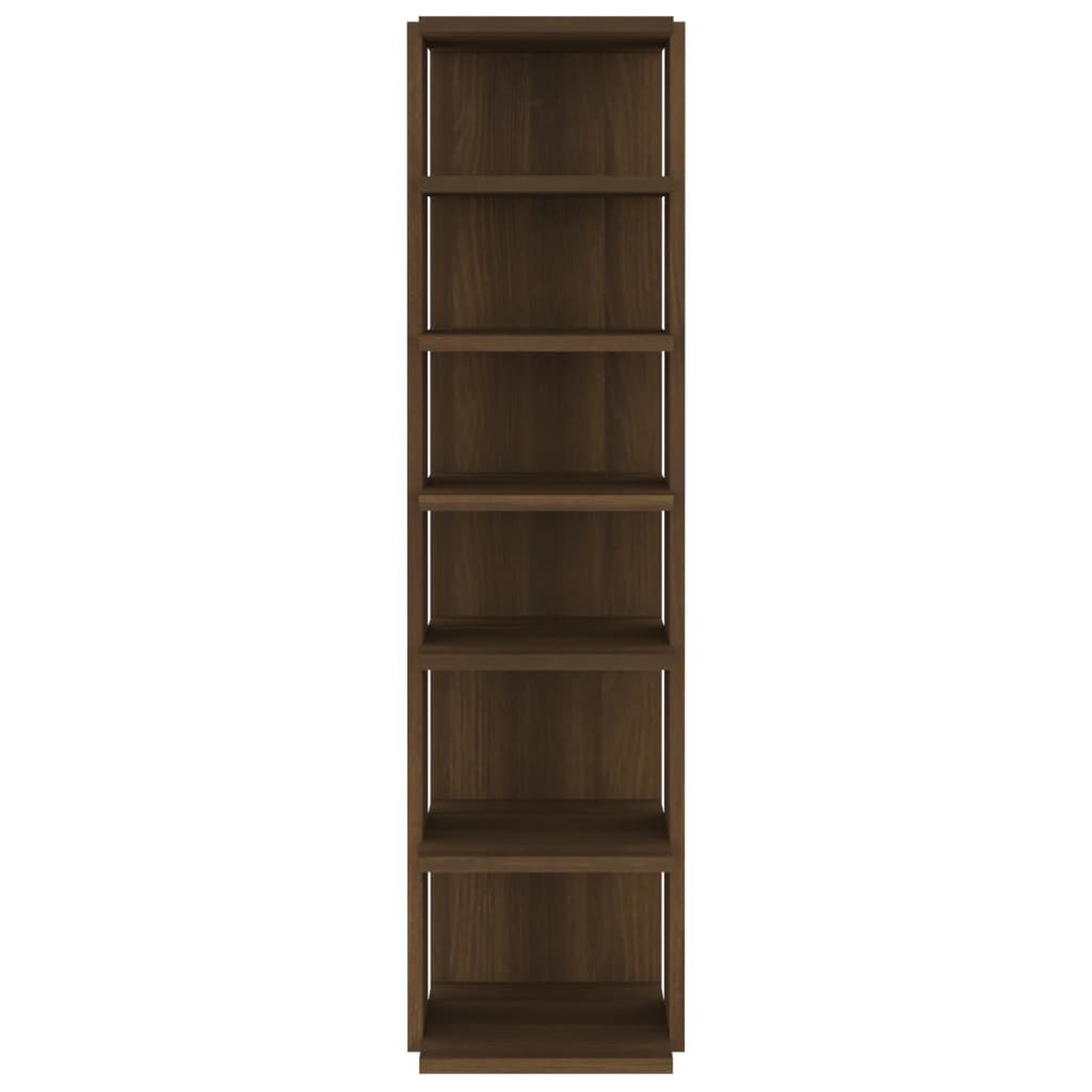 vidaXL Παπουτσοθήκες 2 τεμ. Καφέ Δρυς 27,5x27x102 εκ. Επεξ. Ξύλο