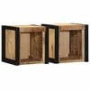 vidaXL &Kappa;&omicron;&mu;&omicron;&delta;ί&nu;&alpha; 2 &tau;&epsilon;&mu;ά&chi;&iota;&alpha; 40x35x40 cm &Sigma;&tau;&epsilon;&rho;&epsilon;ό &alpha;&kappa;&alpha;&tau;έ&rho;&gamma;&alpha;&sigma;&tau;&omicron; &xi;ύ&lambda;&omicron; Mango