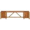 vidaXL Πάγκος Κήπου με 2 Γλάστρες 150x30x40 εκ. από Μασίφ Ξύλο Ακακίας