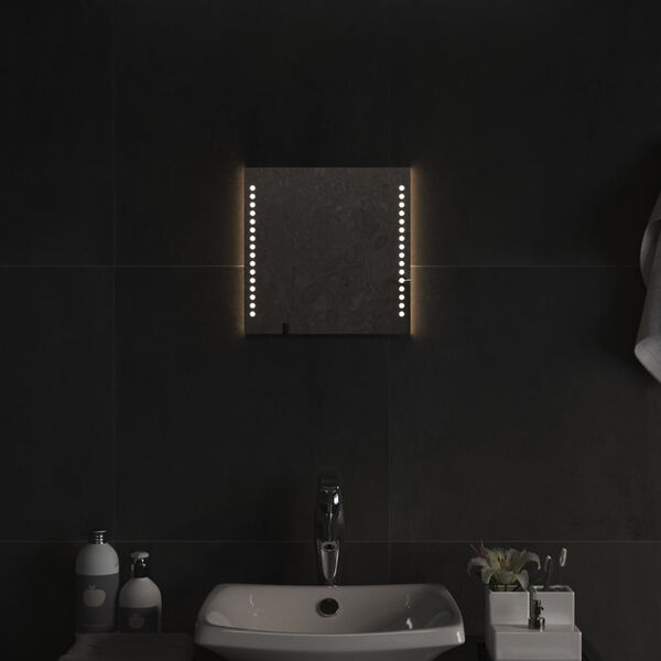 vidaXL Καθρέφτης Μπάνιου με LED 30x30 εκ.