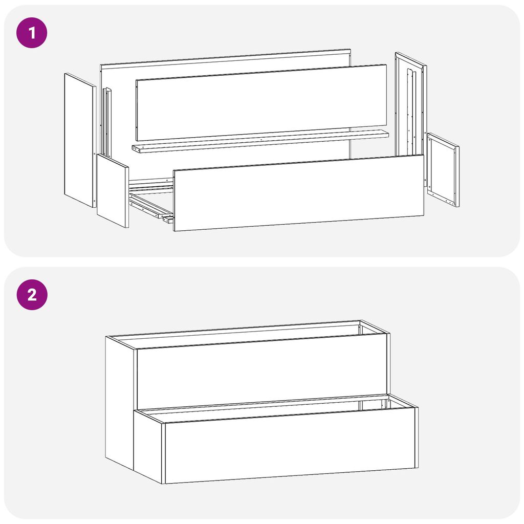 vidaXL Γλάστρα 2-Τάξεων 100x60x45 εκ Ελιάς Ατσάλι