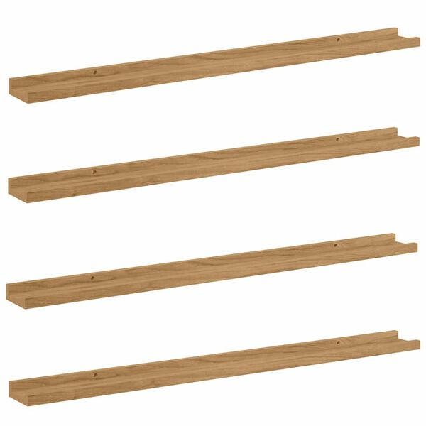 vidaXL &Rho;ά&phi;&iota; &Tau;&omicron;ί&chi;&omicron;&upsilon; 4 pcs &Kappa;&alpha;&phi;έ 100 x 9 x 3 cm &Epsilon;&pi;&epsilon;&xi;&epsilon;&rho;&gamma;&alpha;&sigma;&mu;έ&nu;&omicron; &xi;ύ&lambda;&omicron;
