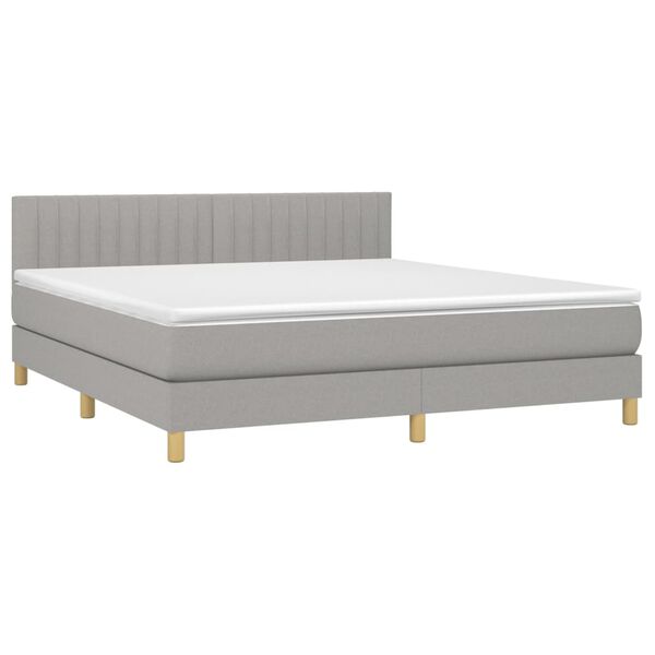 vidaXL &Kappa;&rho;&epsilon;&beta;ά&tau;&iota; Boxspring &mu;&epsilon; &Sigma;&tau;&rho;ώ&mu;&alpha; &Alpha;&nu;. &Pi;&rho;ά&sigma;&iota;&nu;&omicron; 160x200&epsilon;&kappa; &Upsilon;&phi;&alpha;&sigma;&mu;ά&tau;&iota;&nu;&omicron;