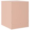 vidaXL Κομοδίνο Ροζ 34,5 x 39 x 44 εκ. από Χάλυβα